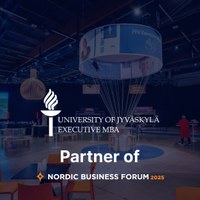 JYU EMBA mukana Nordic Business Forumissa 24.-25.9.2025, Helsingin Messukeskuksessa
