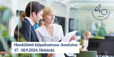 Henkilöstö kilpailuetuna -johtamiskoulutus  17. - 18.09.2024