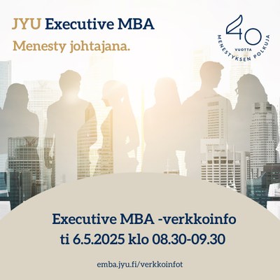 Executive MBA verkkoinfot. Tule kuulolle!