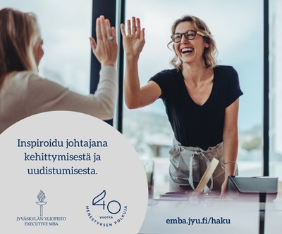 Hae Executive MBA-ohjelmaan 25.2.2025 mennessä